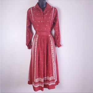 Vintage Matching Skirt and Blouse Set